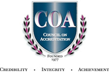 Recognized by the Council on Accreditation